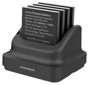 фото Зарядное устройство на 4 основных аккумулятора для мобильного компьютера С66 (CRD-С66-MBC)
