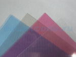 Обложки прозрачные пластиковые A4 0,3 мм, рифленые, синие